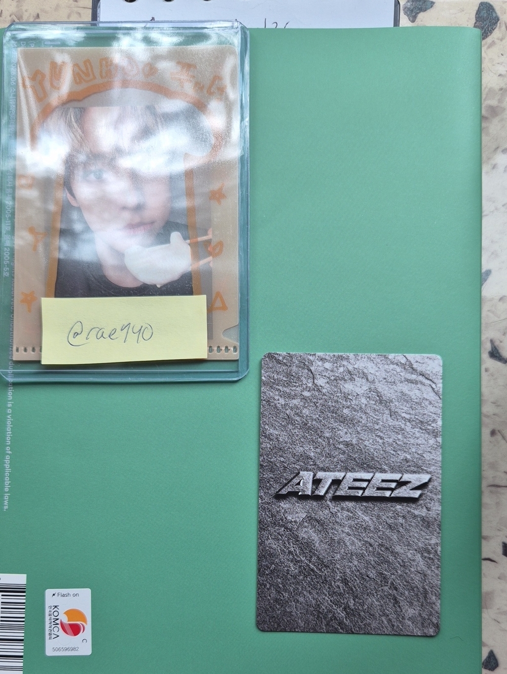 Ateez San Photocard - Picture 2 of 2